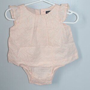 Baby Gap Pink Dress/ Romper Size 0-3M